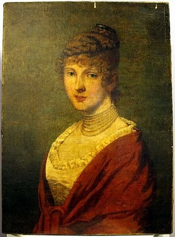 Julie Wilhelmine Hagen - Schwarz, Ritratto di Anette von Villebois, Tartu Art Museum's painting collection